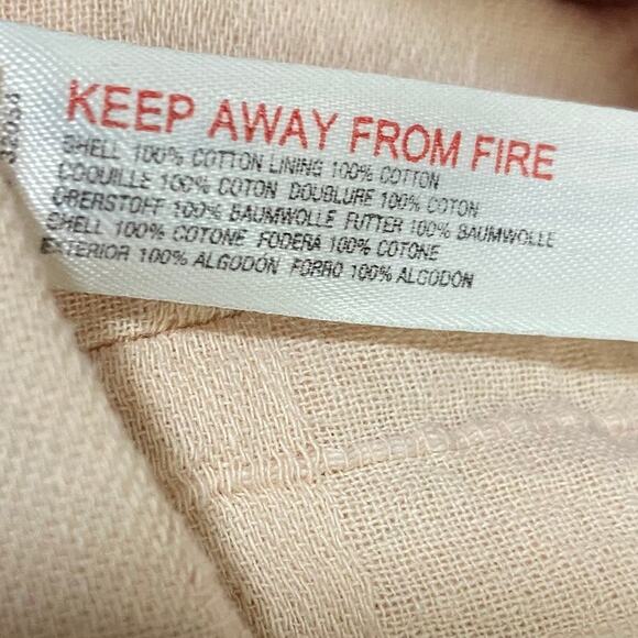 Free People Slow Pace Romantic Dress Tie V Neck Puff Sleeve Midi Peach Womens XS - Picture 12 of 13